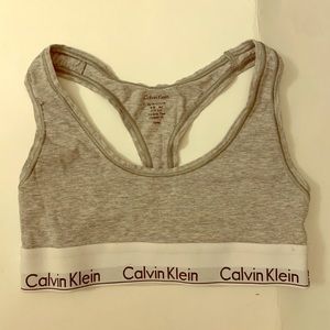 Grey Calvin Klein Bra top